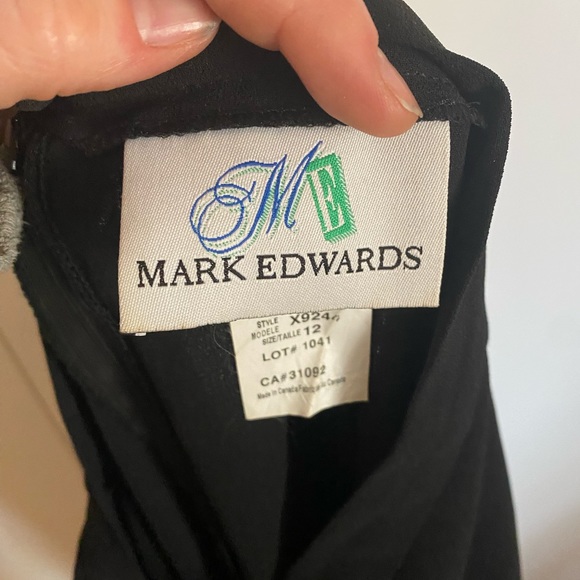 Black wide leg fly away chiffon pants - Picture 4 of 4